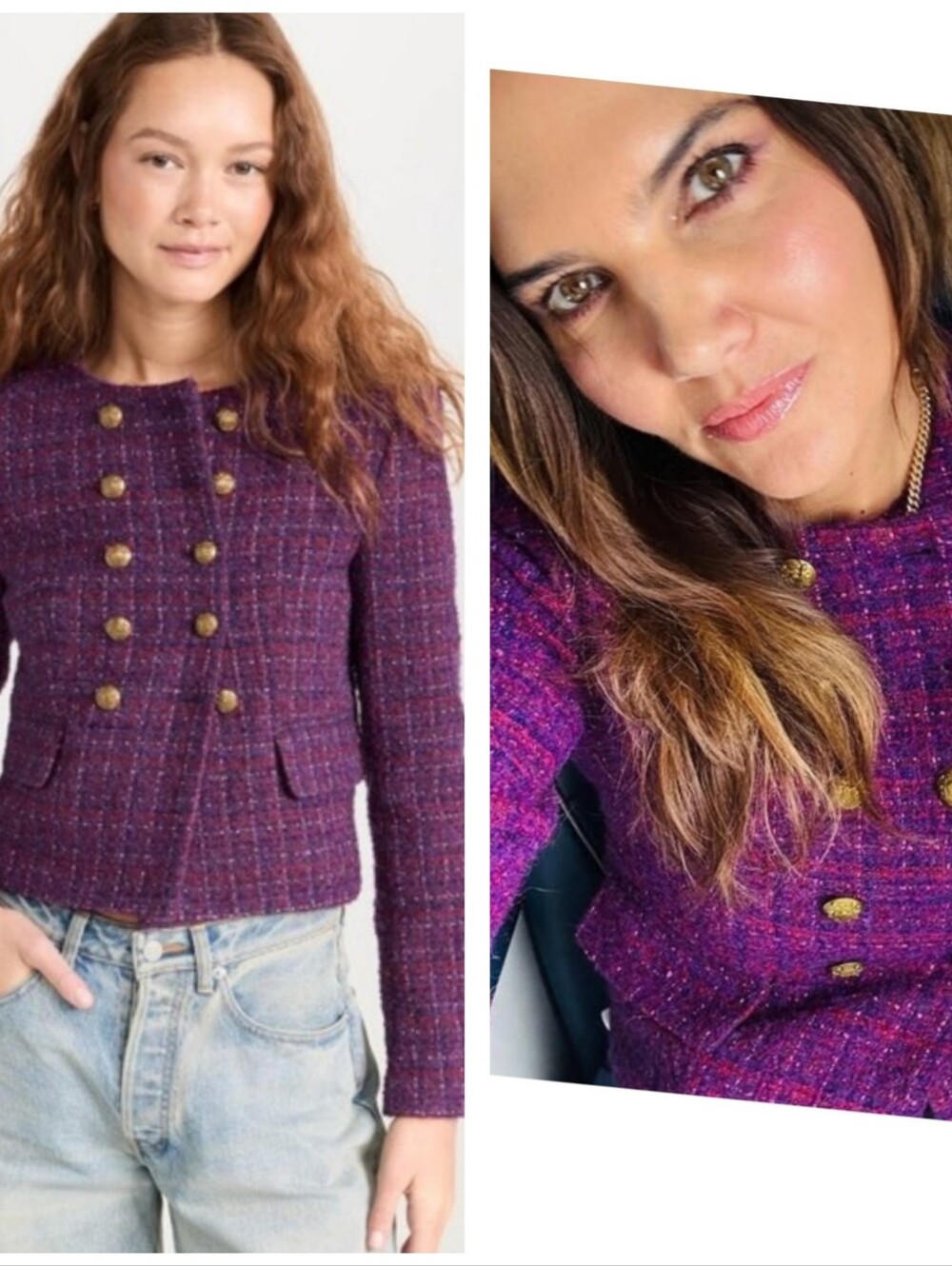 Veronica Beard Bentley Blazer Jacket Purple Size 12 New With Tag